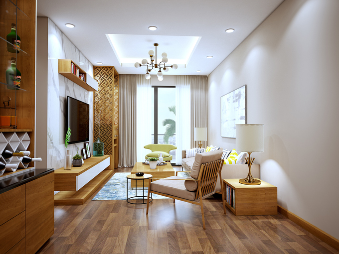 Trang trí nội thất Sunshine Apartment